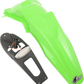 Enduro Rear Fender - with Light - Green - KLX450R