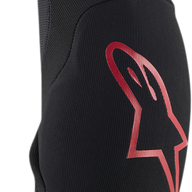 Paragon Plus Elbow Guards - Black/Red - Medium
