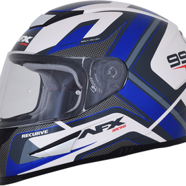 FX-99 Helmet - Recurve - Pearl White/Blue - Large