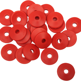 Backer Plates - Red - Round - 96 Pack