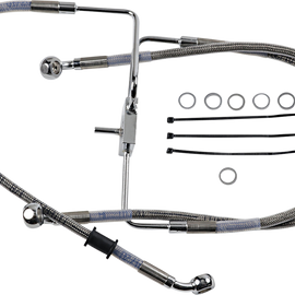 Brake Line - +2" - Stainless Steel - XL