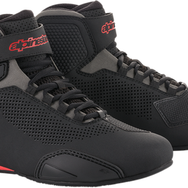 Sektor Vented Shoes - Black/Gray/Red - US 7.5