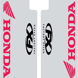 Fork Shield Decal - Honda - Red