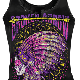 Women's Tank Top - Broken Arrow - Black - Medium