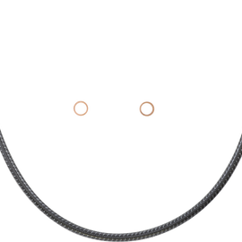 Brake Line - Front - 10 mm - 35° - 21" - KARBONFIBR