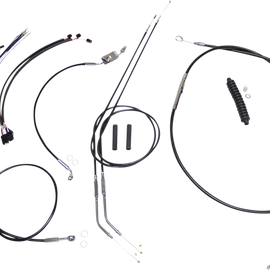 Control Cable Kit - XR - Black/Chrome