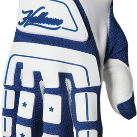 Hallman Digit Gloves - White/Navy - Large