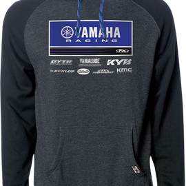 Yamaha 21 Racewear Hoodie - Charcoal/Black - 2XL