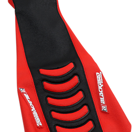 Double Grip 3 Seat Cover - Black/Red - CR