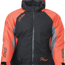 Women's Pivot 5 Hooded Jacket - Coral - 2XL