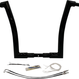 14" Black 1-1/2" Flat Top Handlebar Kit05302