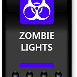 Rocker Switch - Zombie Blue