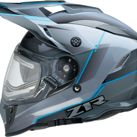 Range Helmet - Bladestorm - Gray/Black/Blue - XL