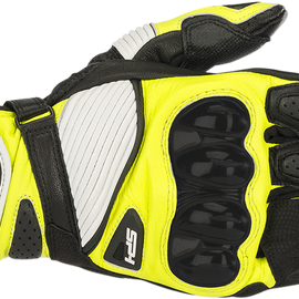 SP-1 V2 Gloves - Black/White/Yellow - 2XL