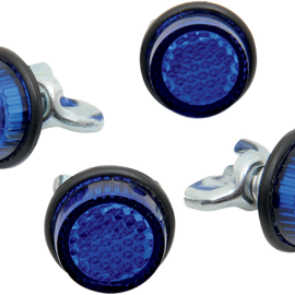 License Plate Reflectors - 4ct - Blue