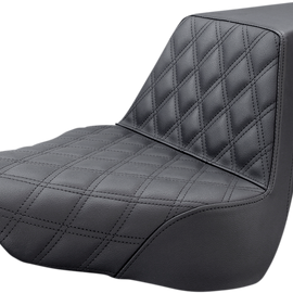 Step Up Seat - Driver's Lattice Stitched - Black