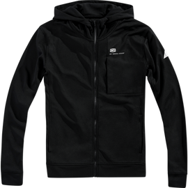 Regent Zip Hoodie - Black -Large