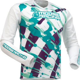 Youth Agroid Mesh Jersey - Purple/Teal - XS