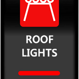 Rocker Switch - Roof Light - Red