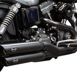 Slash Cut Mufflers - Black