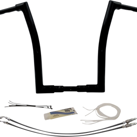 16" Black 1-1/2" Flat Top Handlebar Kit848