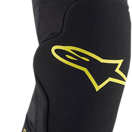 Paragon Plus Knee Guards - Black/Yellow - XS