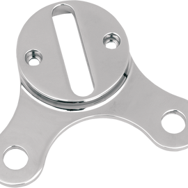 Flat Mini Gauge Mount - Chrome - For 2.4" Diameter