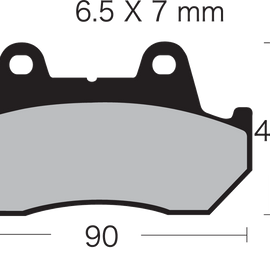 Semi-Metallic Brake Pads - VD-123/3