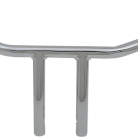 Chrome 6" Drilled T-Bar Handlebar w/ Dimples for TBW