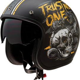 Saturn Helmet - Trust No One - Black/Yellow - XS