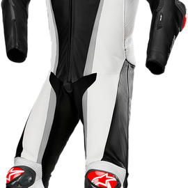 GP Tech v3 1-Piece Suit - Black/White/Silver - US 44 / EU 54