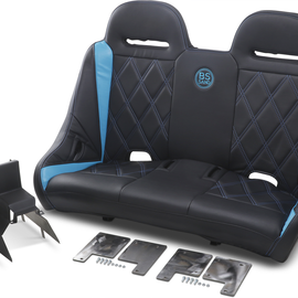 Extreme Bench Seat - Big Diamond - Black/Titanium Blue