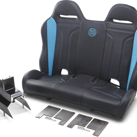 Performance Bench Seat - Double T - Black/Titanium Blue