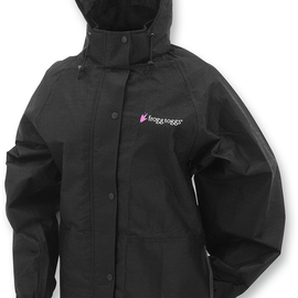 Women's Pro Action Rain Jacket - Black - 2XL