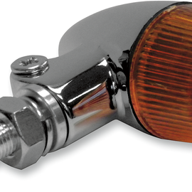 Marker Light - Single Filament - Chrome/Amber