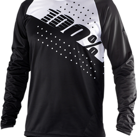 R-Core Long-Sleeve Jersey - Black/White - Large