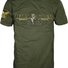 Wheel Victory T-Shirt - Green - 2XL