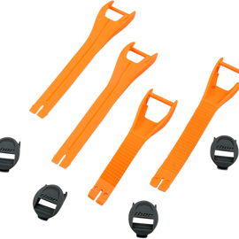 Blitz XP MX Boot Straps - Orange - Size 10-15