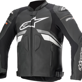 GP Plus R v3 Leather Jacket - Black/Gray/White - US 44 / EU 54