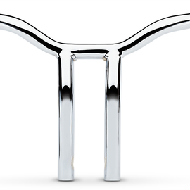 Chrome 12" One Piece Bent Kage Fighter Handlebar