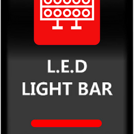 Rocker Switch - Lightbar - Red