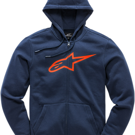 Ageless 2 Zip Hoodie - Navy/Red - XL