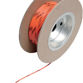 100' Wire Spool - 18 Gauge - Orange/Black