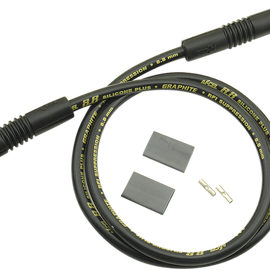 8.8 mm Universal Spark Plug Wires (2) - Variangle - Black