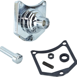 Solenoid End Cover - Starter Button - Chrome