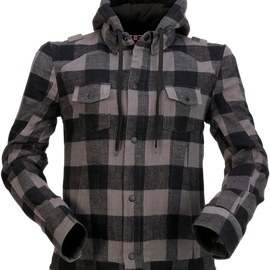 Women's Timberella Flannel - Gray/Black - XS