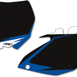 Graphic Number Plates - Black/Blue - YZ