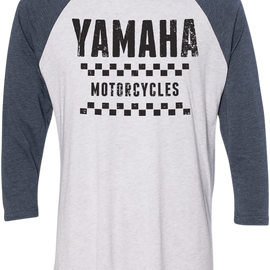 Yamaha Vet T-Shirt - White/Navy - Medium