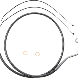 Brake Line - Carbon Fiber - Mid - ABS - FLHT