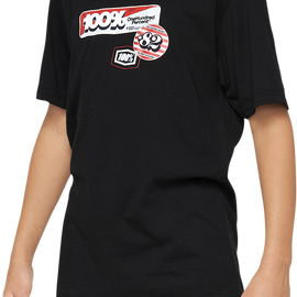 Youth Stamps T-Shirt - Black - Small